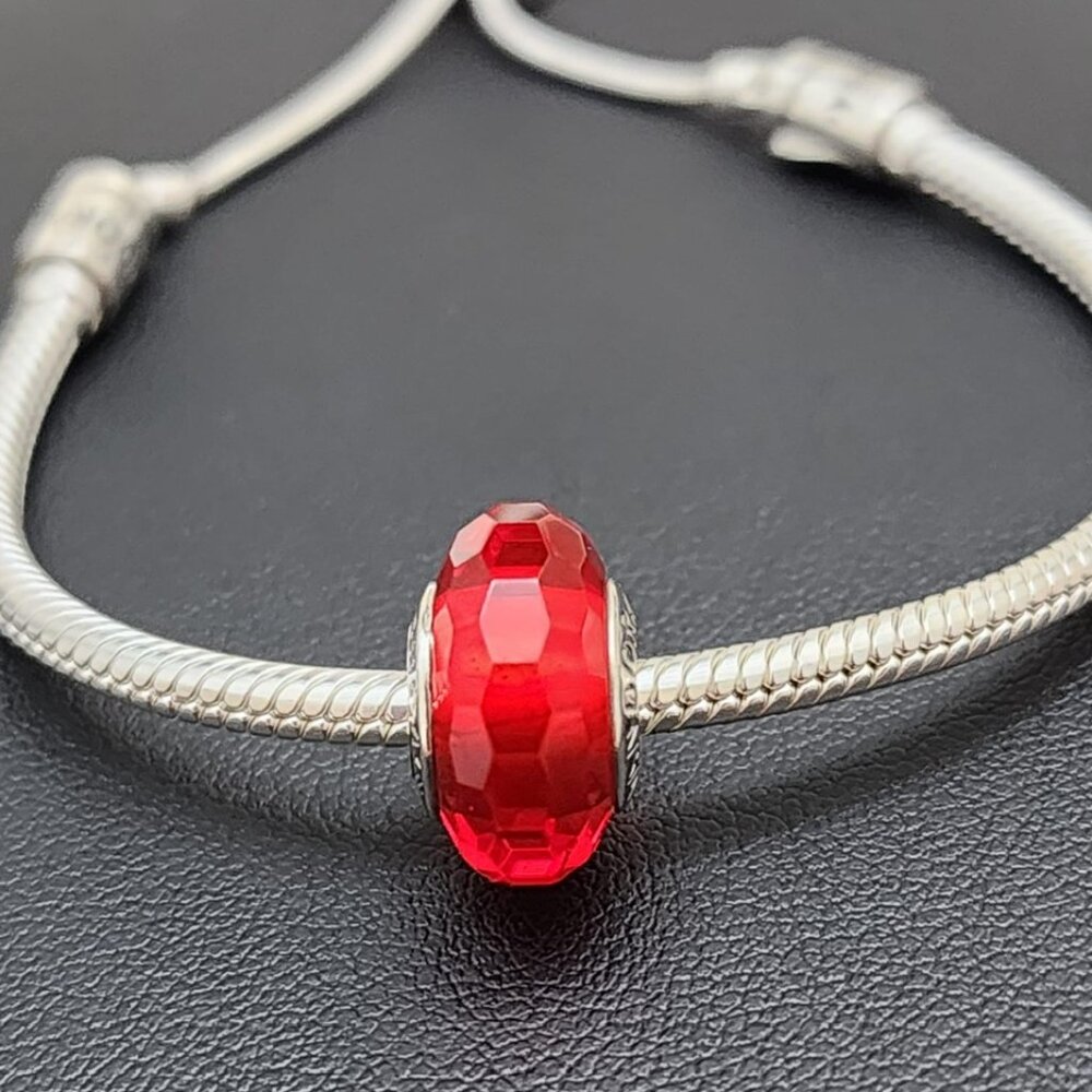 Pandora Red Murano Glass Bead Charm